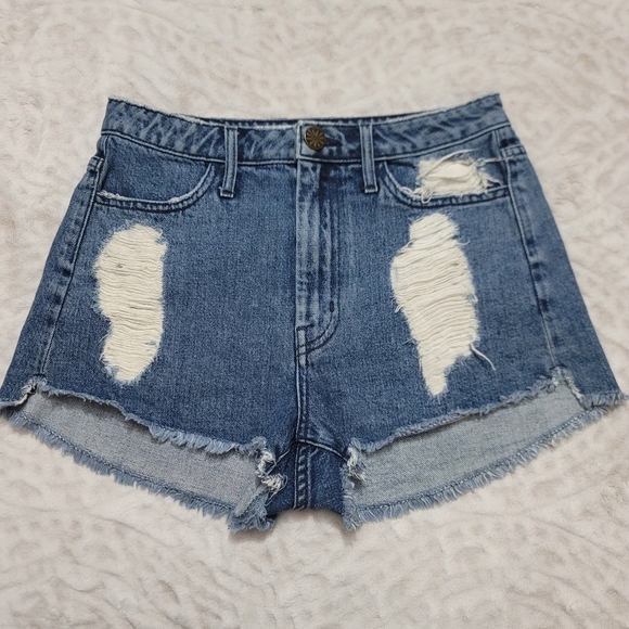 Show Me Your Mumu Dallas High Waisted Short Women's Size 27 Medium Wash - Picture 2 of 15